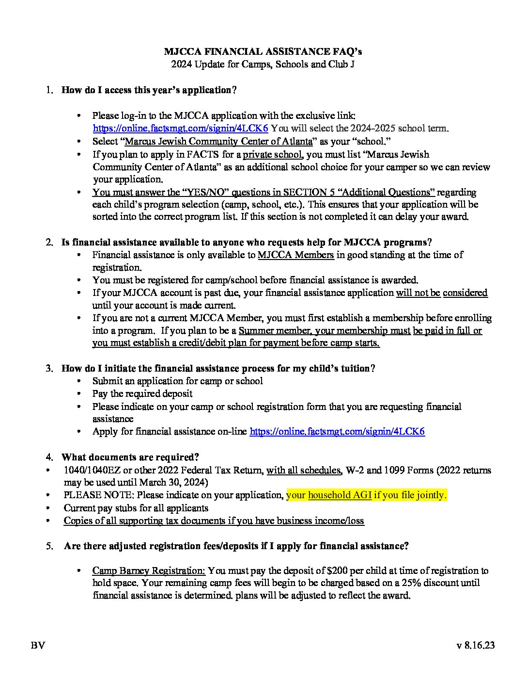 Financial Assistance FAQ S 2024 Camp Barney Medintz   Financial Assistance FAQs 2024 Pdf 